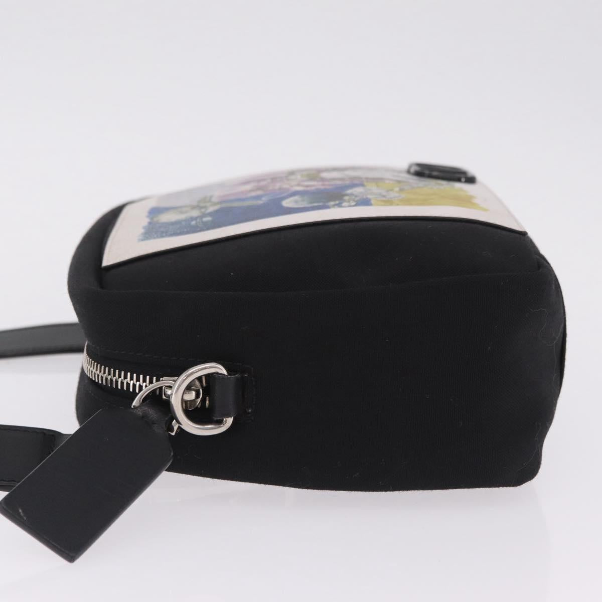 Valentino UNDERCOVER Collaboration Shoulder Bag Canvas Black Auth bs38000A