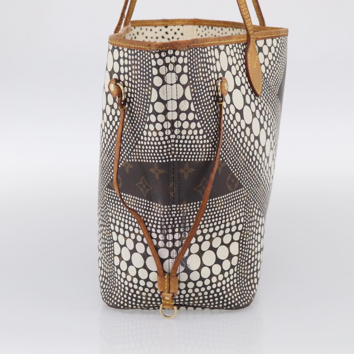 LOUIS VUITTON Dot Infinity Yayoi Kusama Neverfull MM Bag M40684 LV Auth bs38030