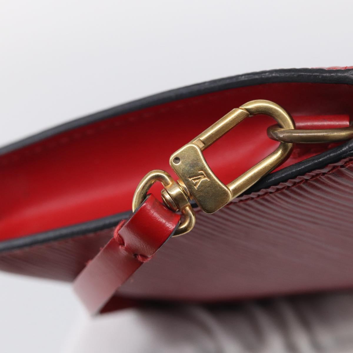 LOUIS VUITTON Epi Pochette Accessoires Accessory Pouch Red M52987 LV Auth bs38032