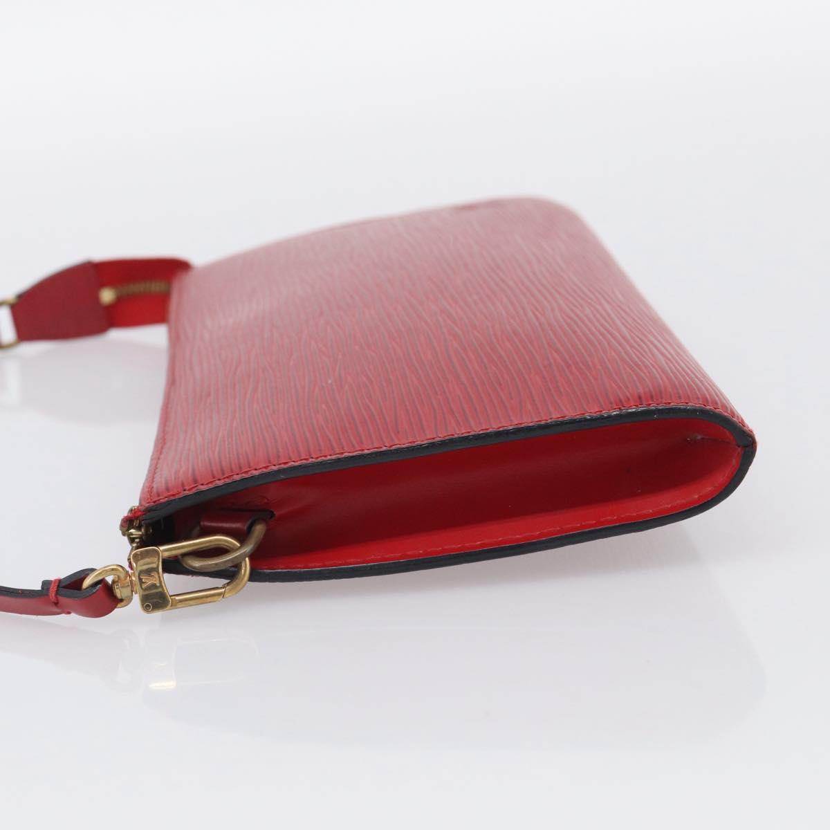 LOUIS VUITTON Epi Pochette Accessoires Accessory Pouch Red M52987 LV Auth bs38032