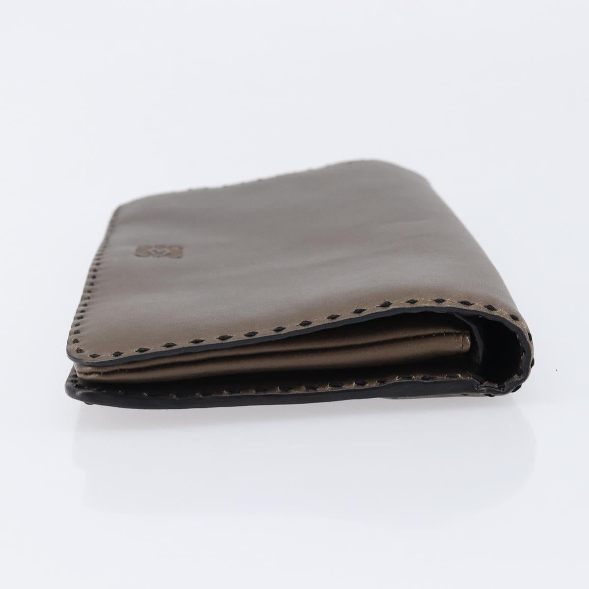 LOEWE Clutch Bag Leather Brown Auth bs38037