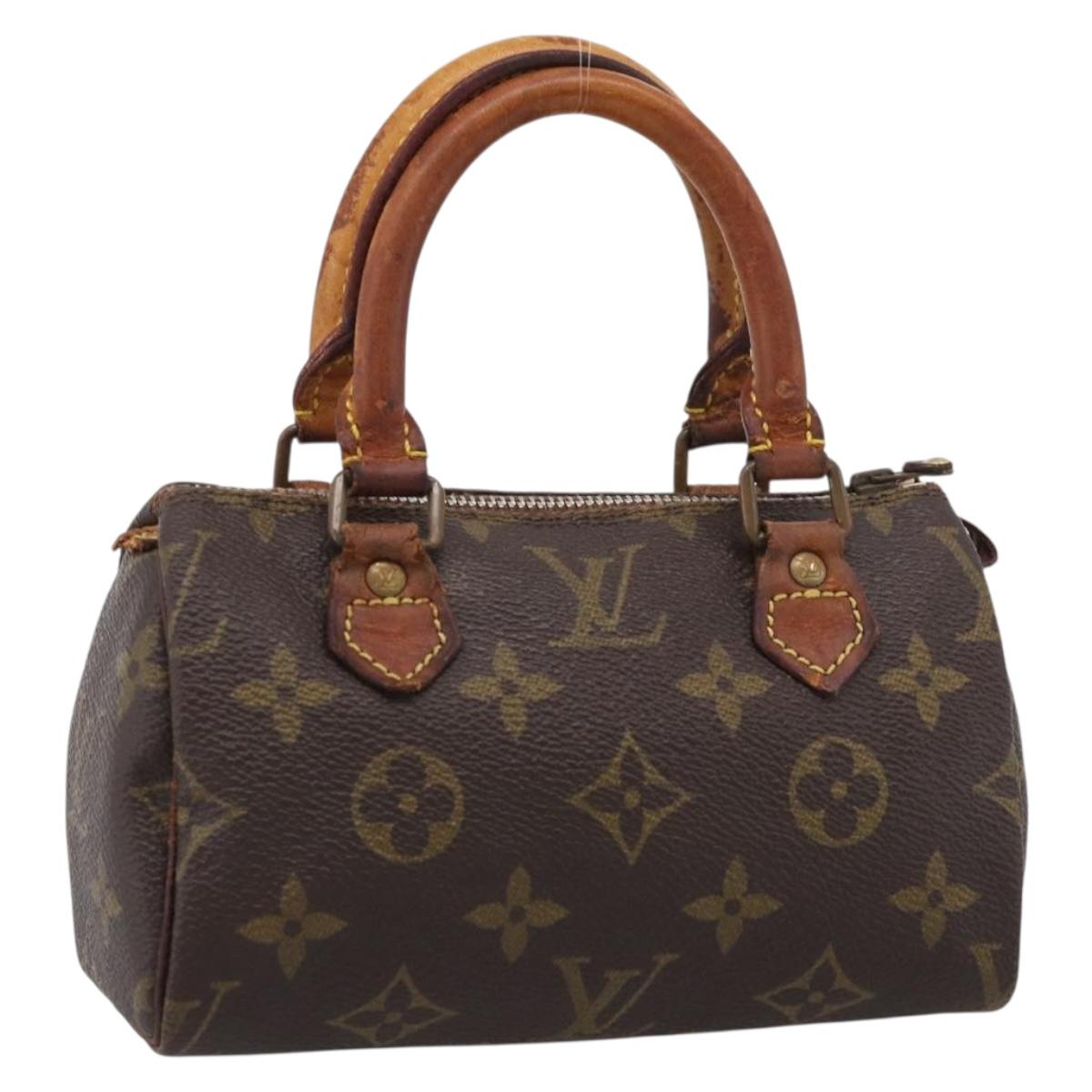 LOUIS VUITTON Monogram Mini Speedy Hand Bag M41534 LV Auth bs38050
