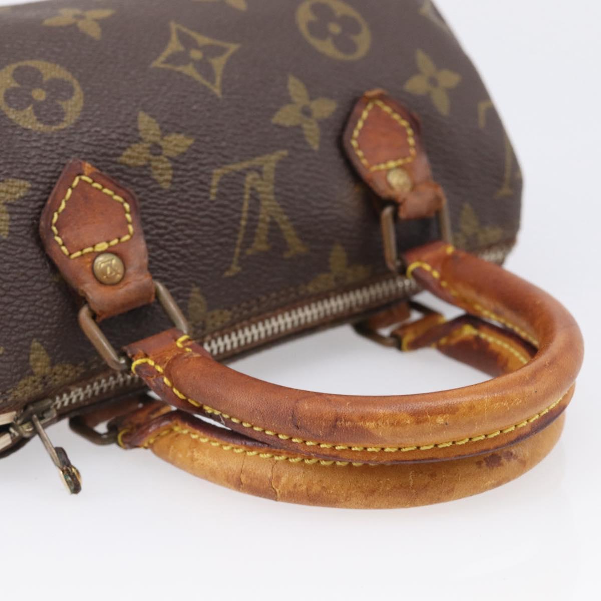 LOUIS VUITTON Monogram Mini Speedy Hand Bag M41534 LV Auth bs38050