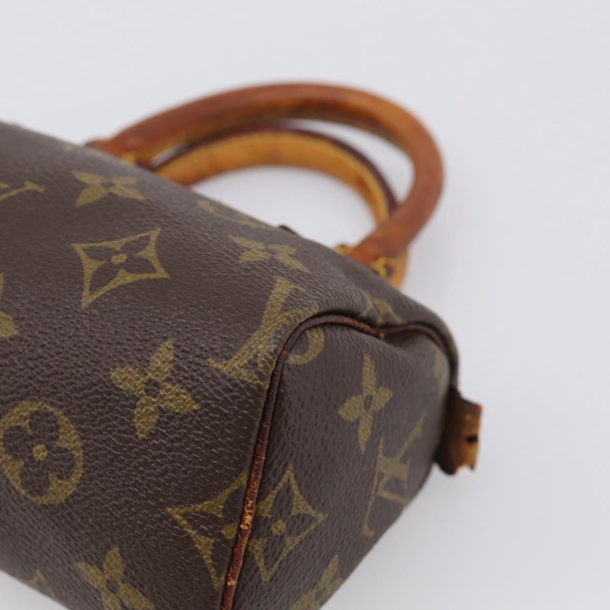 LOUIS VUITTON Monogram Mini Speedy Hand Bag M41534 LV Auth bs38050