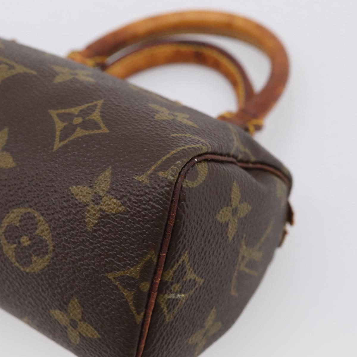 LOUIS VUITTON Monogram Mini Speedy Hand Bag M41534 LV Auth bs38050