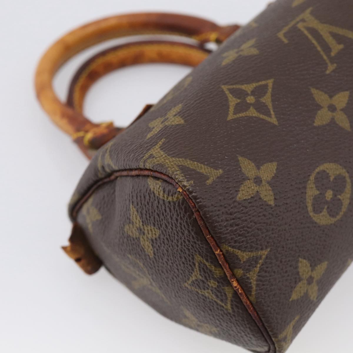 LOUIS VUITTON Monogram Mini Speedy Hand Bag M41534 LV Auth bs38050