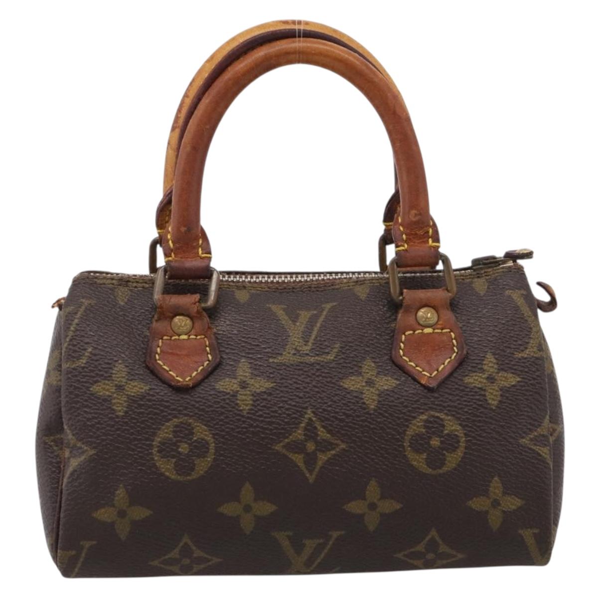 LOUIS VUITTON Monogram Mini Speedy Hand Bag M41534 LV Auth bs38050