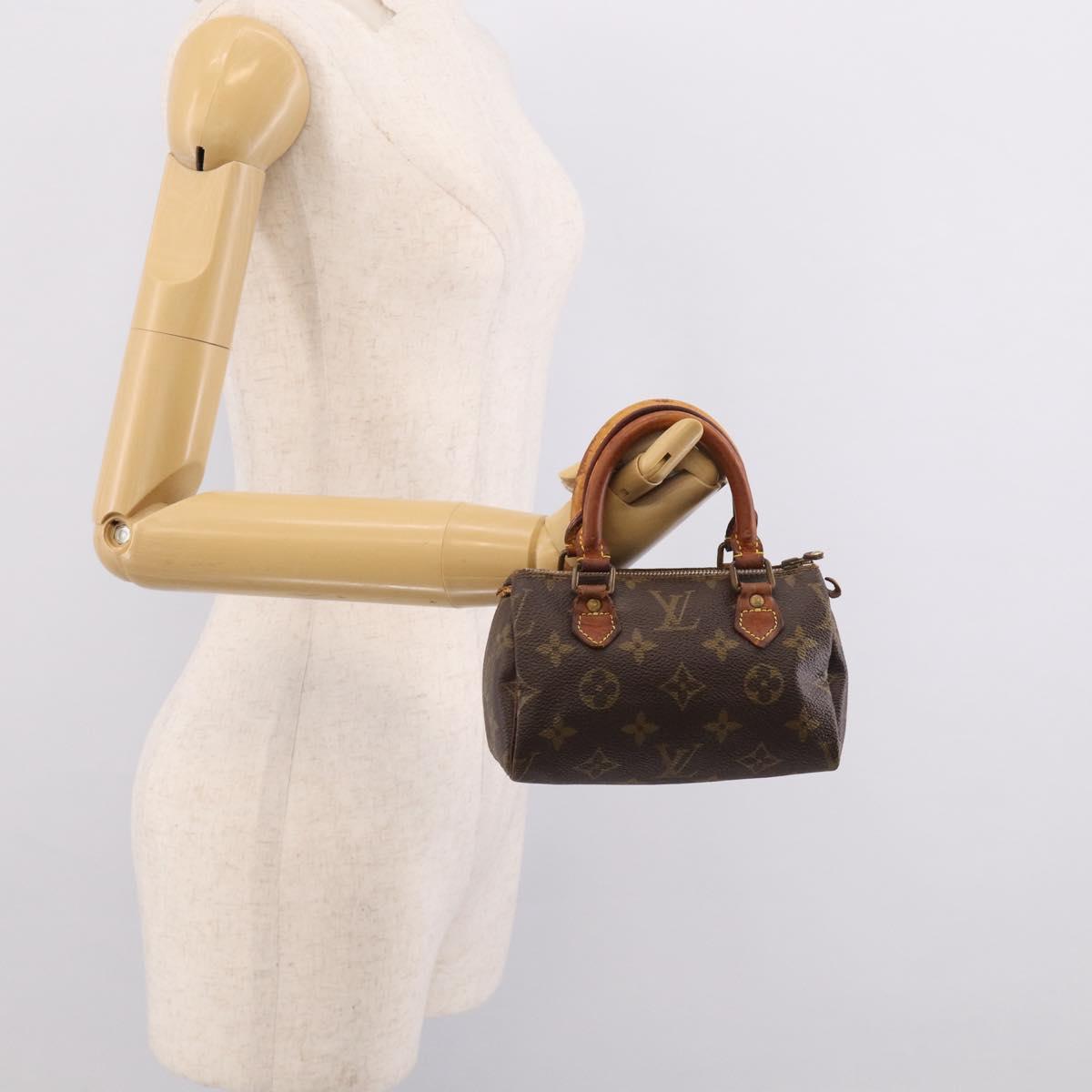 LOUIS VUITTON Monogram Mini Speedy Hand Bag M41534 LV Auth bs38050