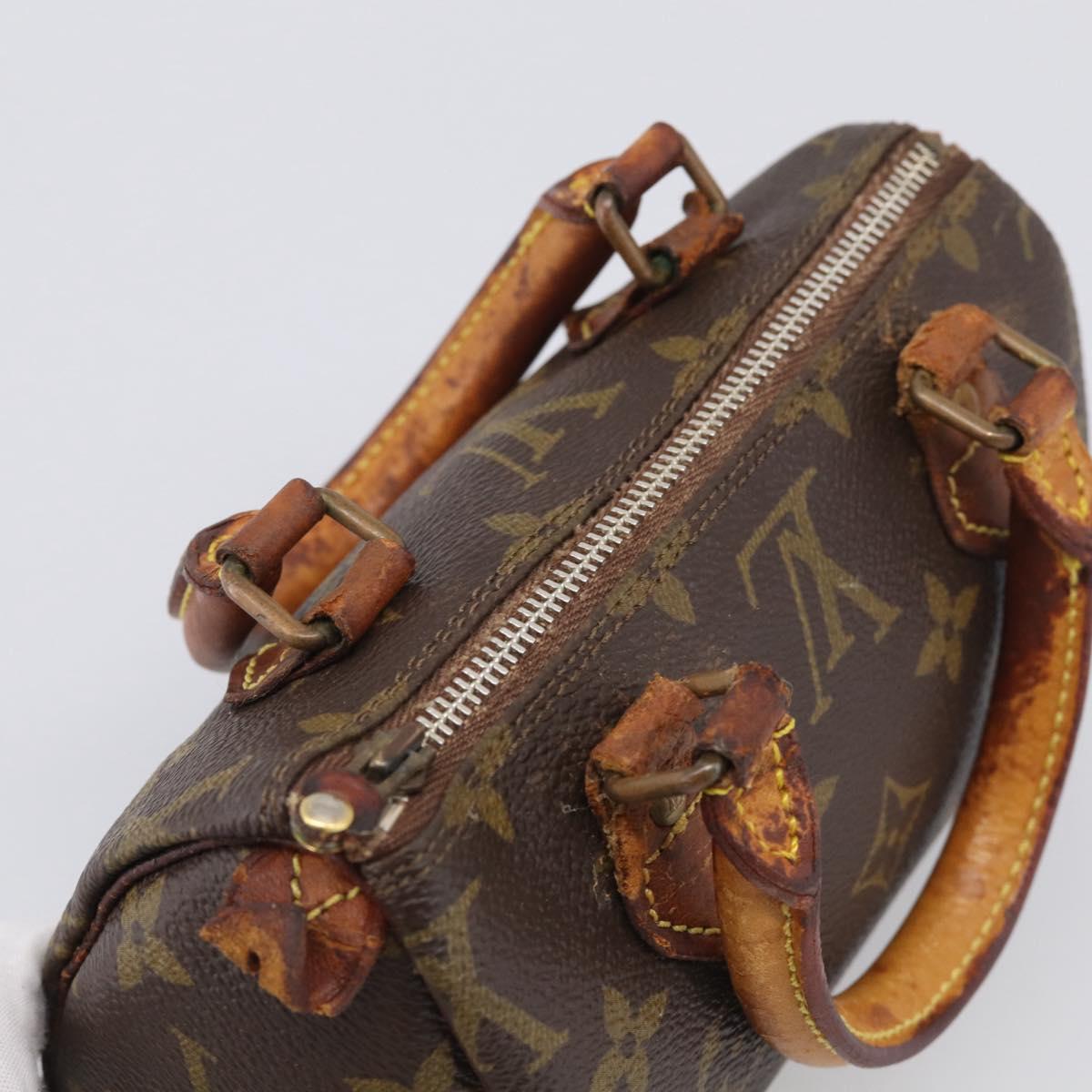 LOUIS VUITTON Monogram Mini Speedy Hand Bag M41534 LV Auth bs38050