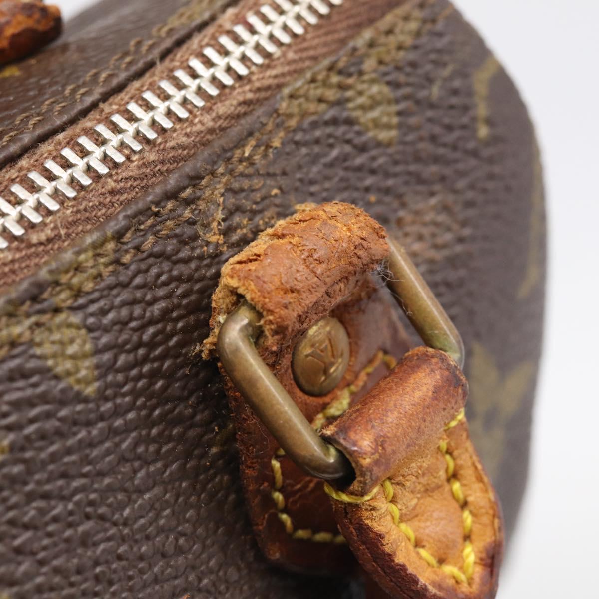 LOUIS VUITTON Monogram Mini Speedy Hand Bag M41534 LV Auth bs38050