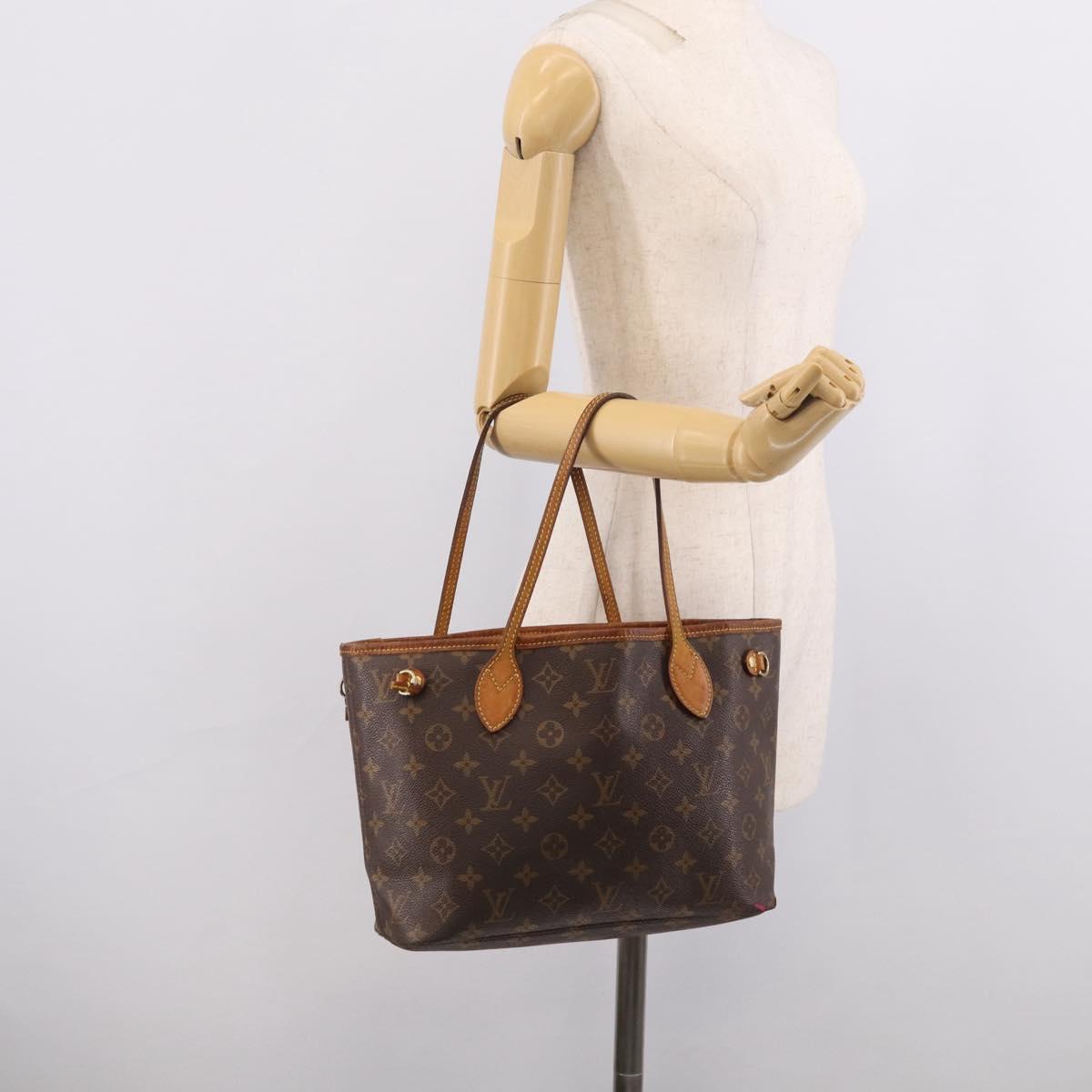 LOUIS VUITTON Monogram Neverfull PM Tote Bag M40155 LV Auth bs38054