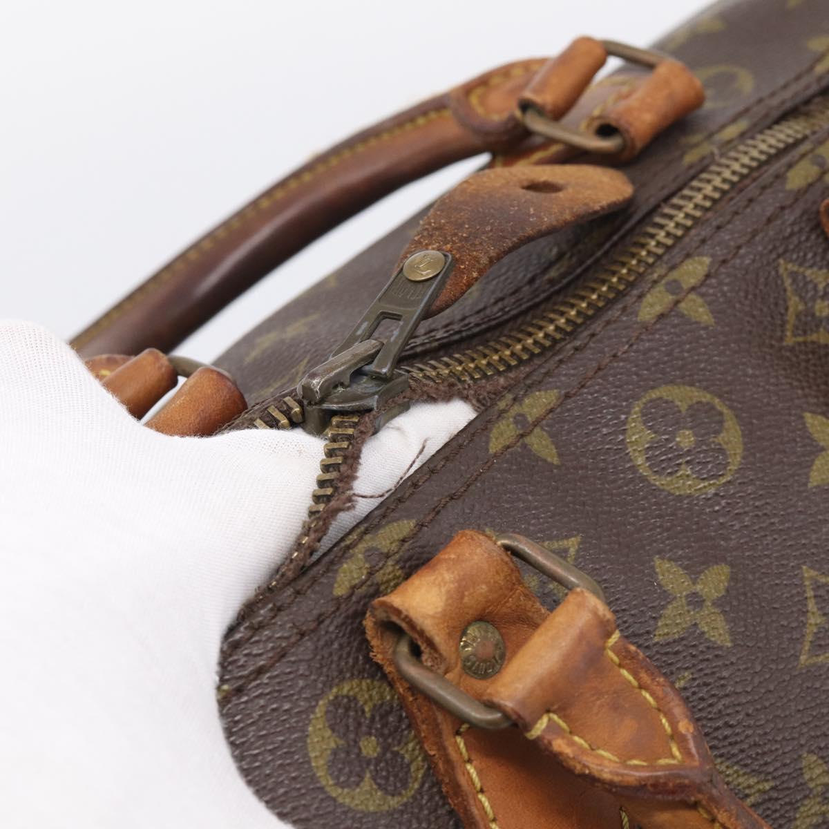 LOUIS VUITTON Monogram Speedy 30 Hand Bag M41526 LV Auth bs38055