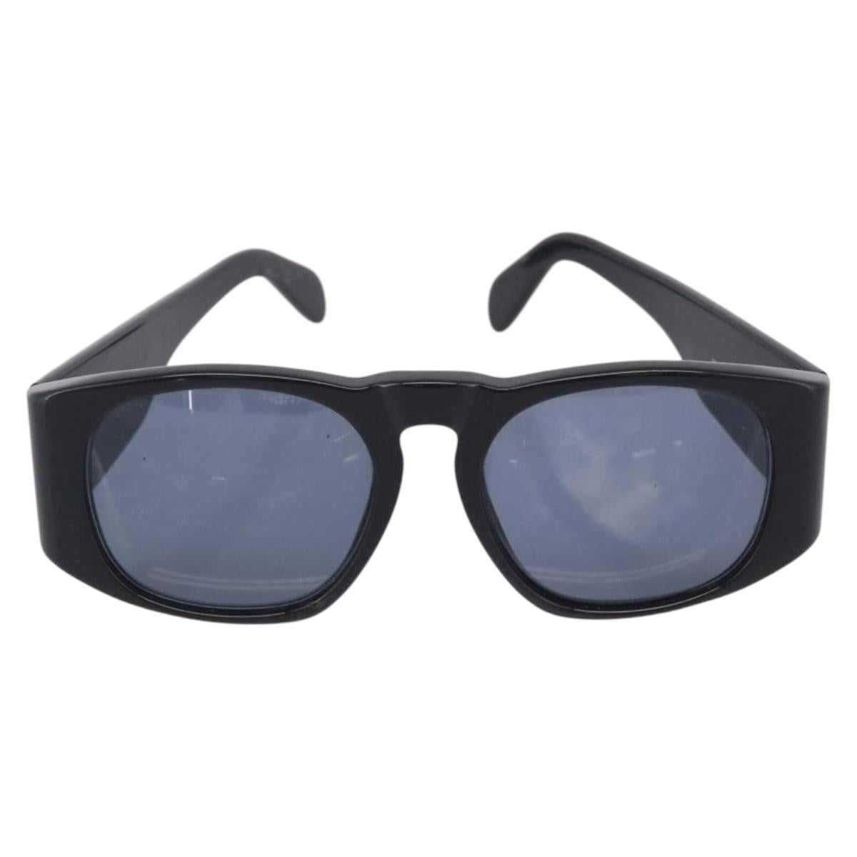 CHANEL Sunglasses Plastic 2 Set Black Blue CC Auth bs38070