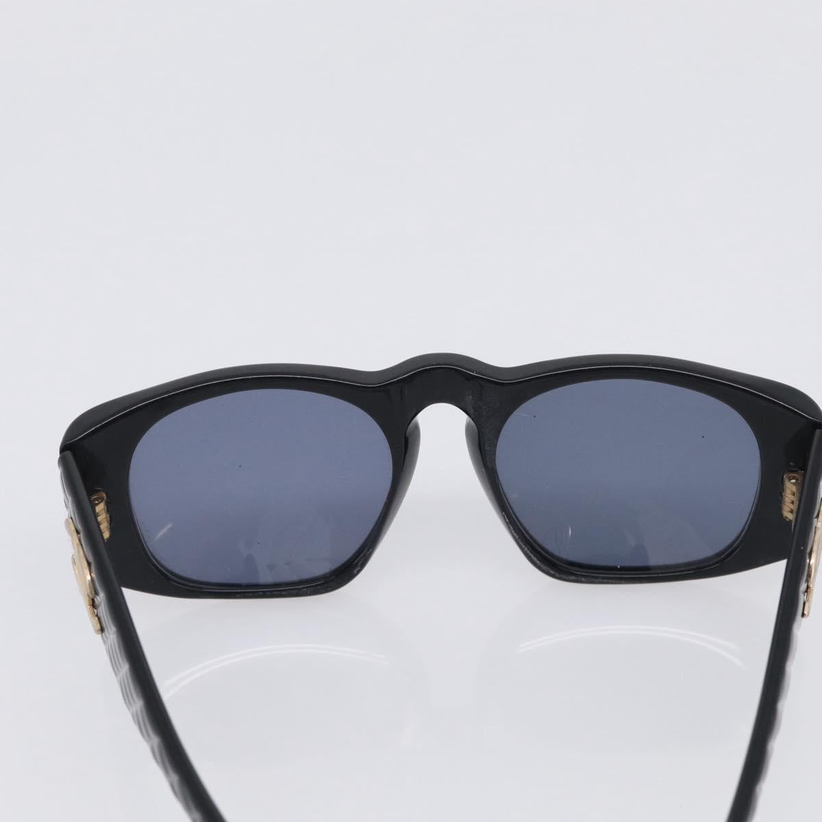 CHANEL Sunglasses Plastic 2 Set Black Blue CC Auth bs38070