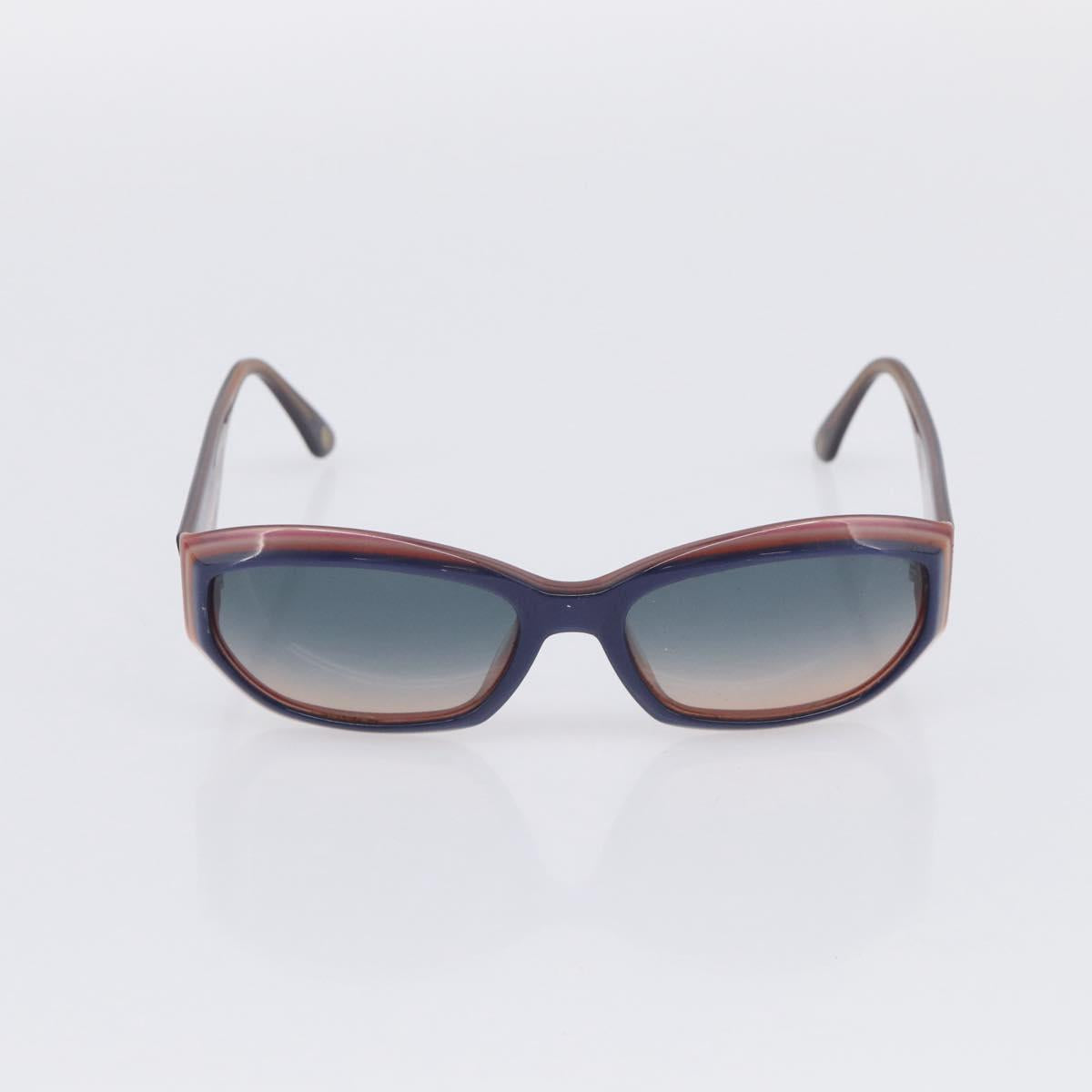 CHANEL Sunglasses Plastic 2 Set Black Blue CC Auth bs38070