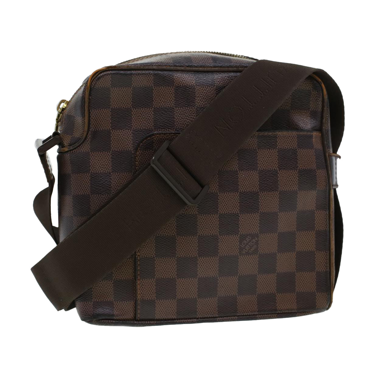 LOUIS VUITTON Damier Ebene Olaf PM Shoulder Bag N41442 LV Auth bs5247