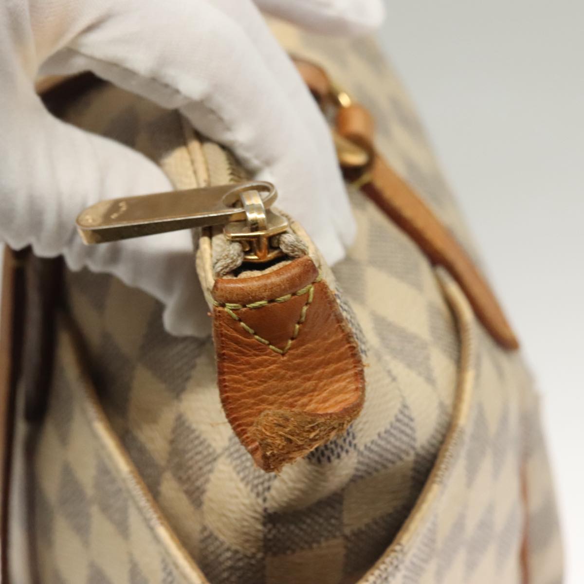 LOUIS VUITTON Damier Azur Totally PM Tote Bag N41280 LV Auth bs7431