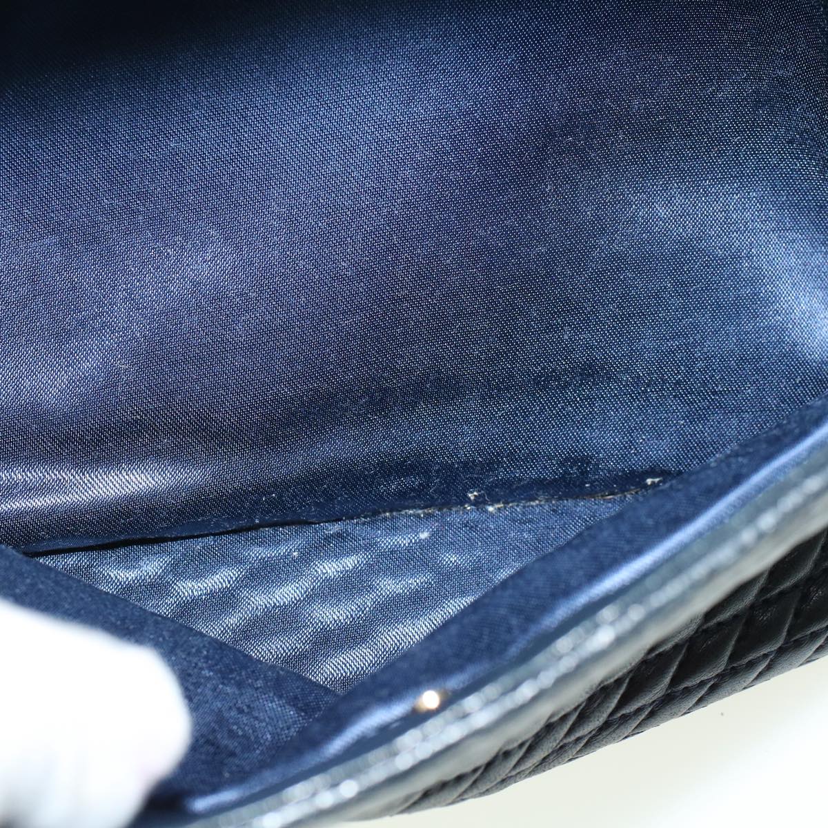 BALLY Hand Bag Leather Navy Auth bs8759