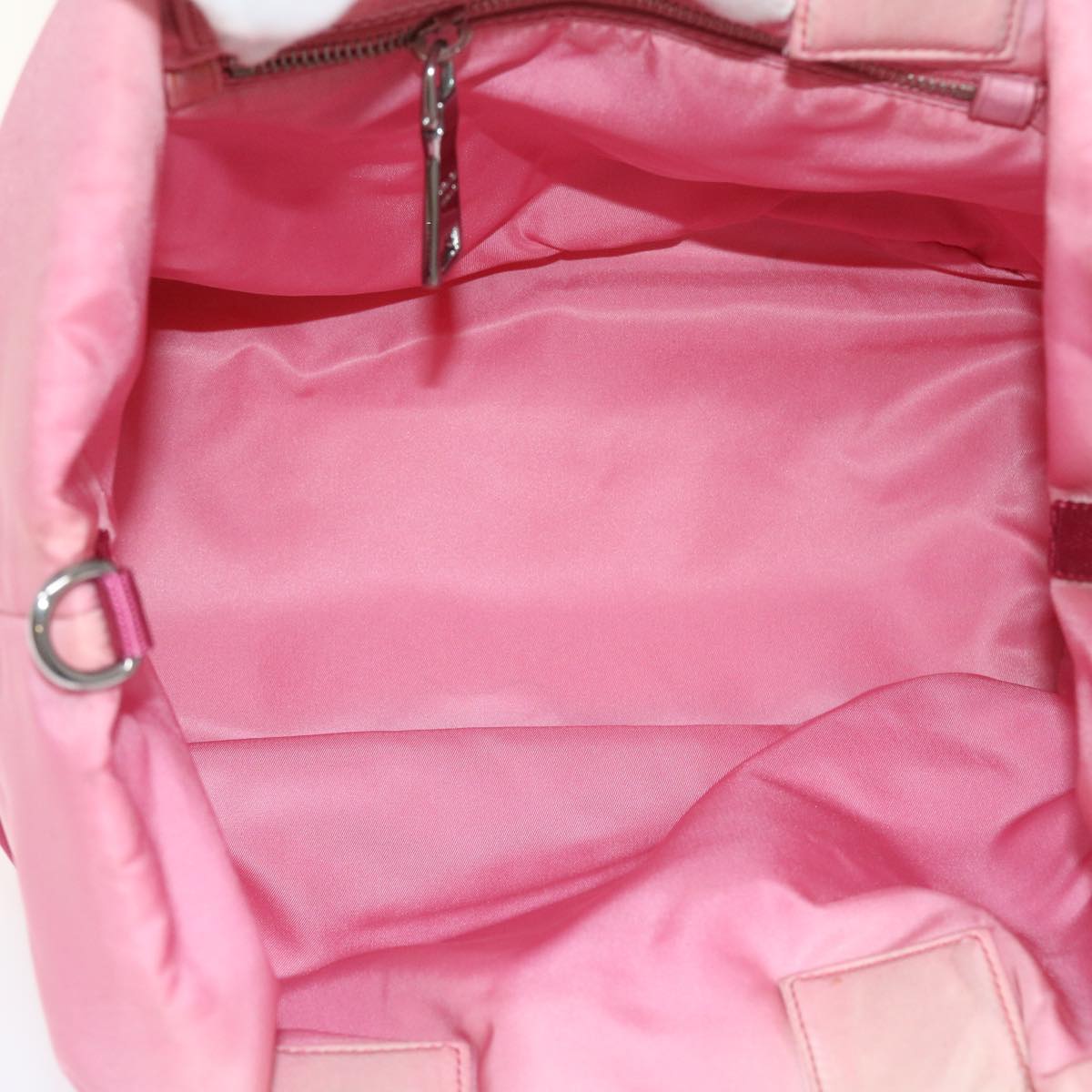 PRADA Hand Bag Nylon 2way Pink Auth bs9228