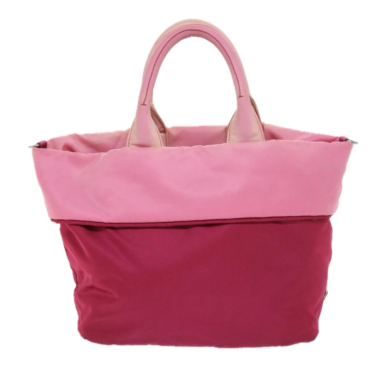 PRADA Hand Bag Nylon 2way Pink Auth bs9228