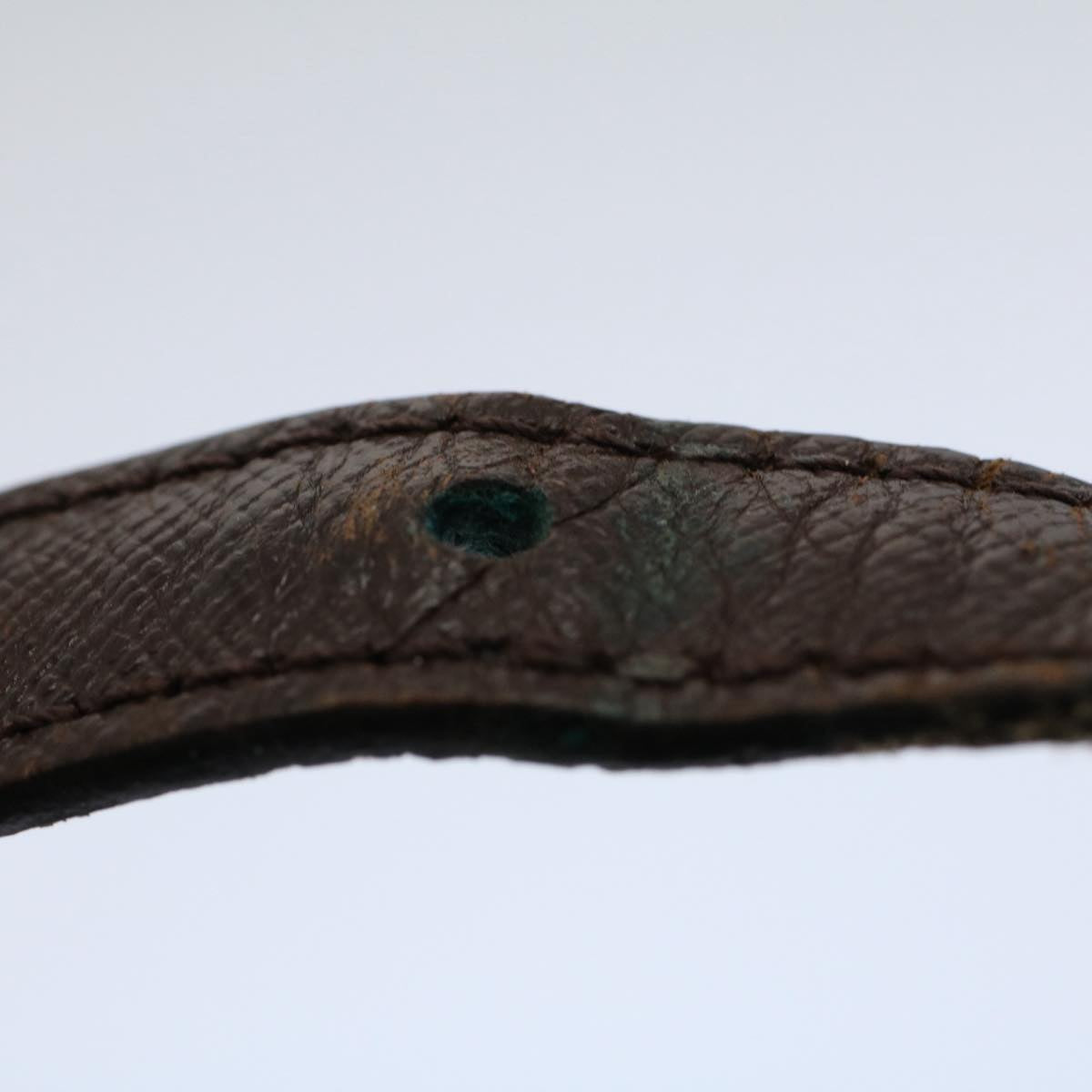 LOUIS VUITTON Shoulder Strap For male Leather 19.7""-22"" Dark Brown LV Auth bs9322