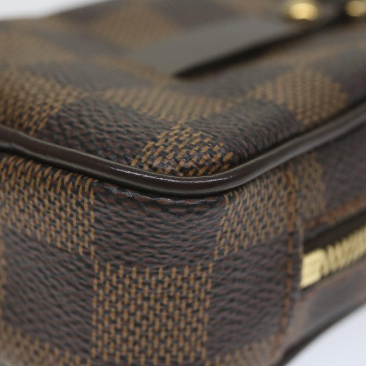 LOUIS VUITTON Damier Ebene Etui Okapi PM Pouch N61738 LV Auth bs9699V