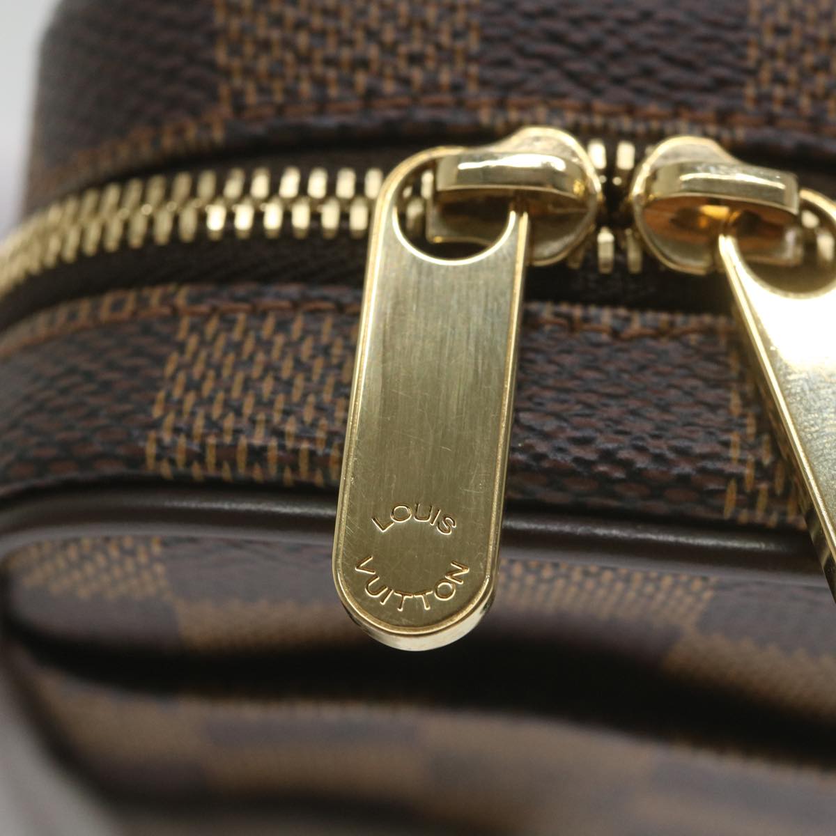 LOUIS VUITTON Damier Ebene Etui Okapi PM Pouch N61738 LV Auth bs9699V