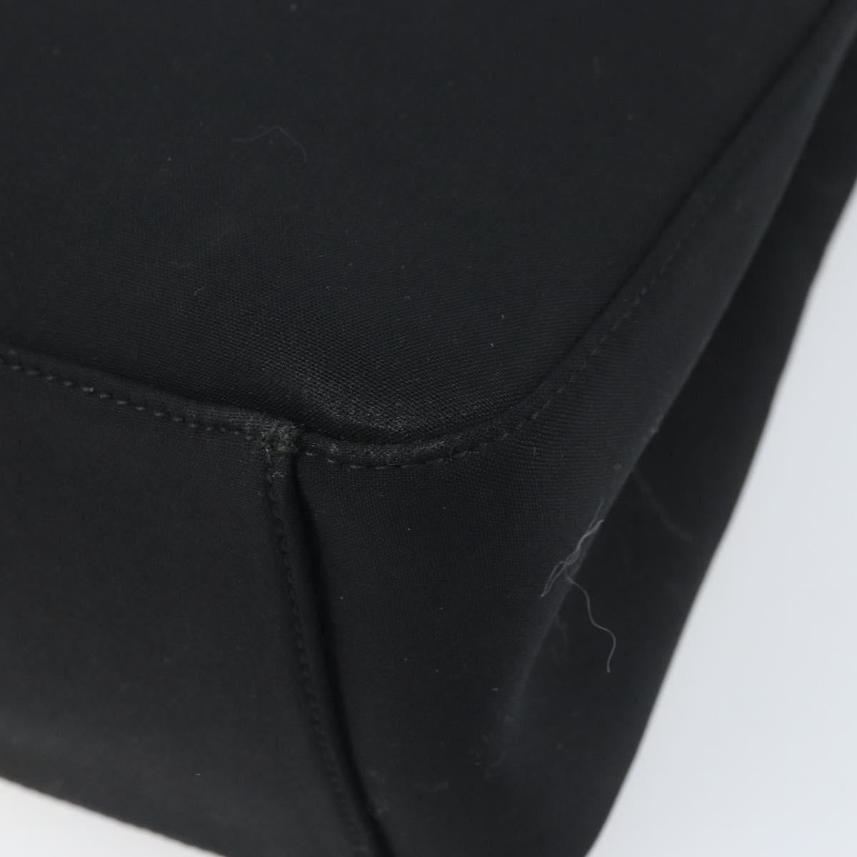 PRADA Sports Hand Bag Nylon Black Silver Auth BSZ006A