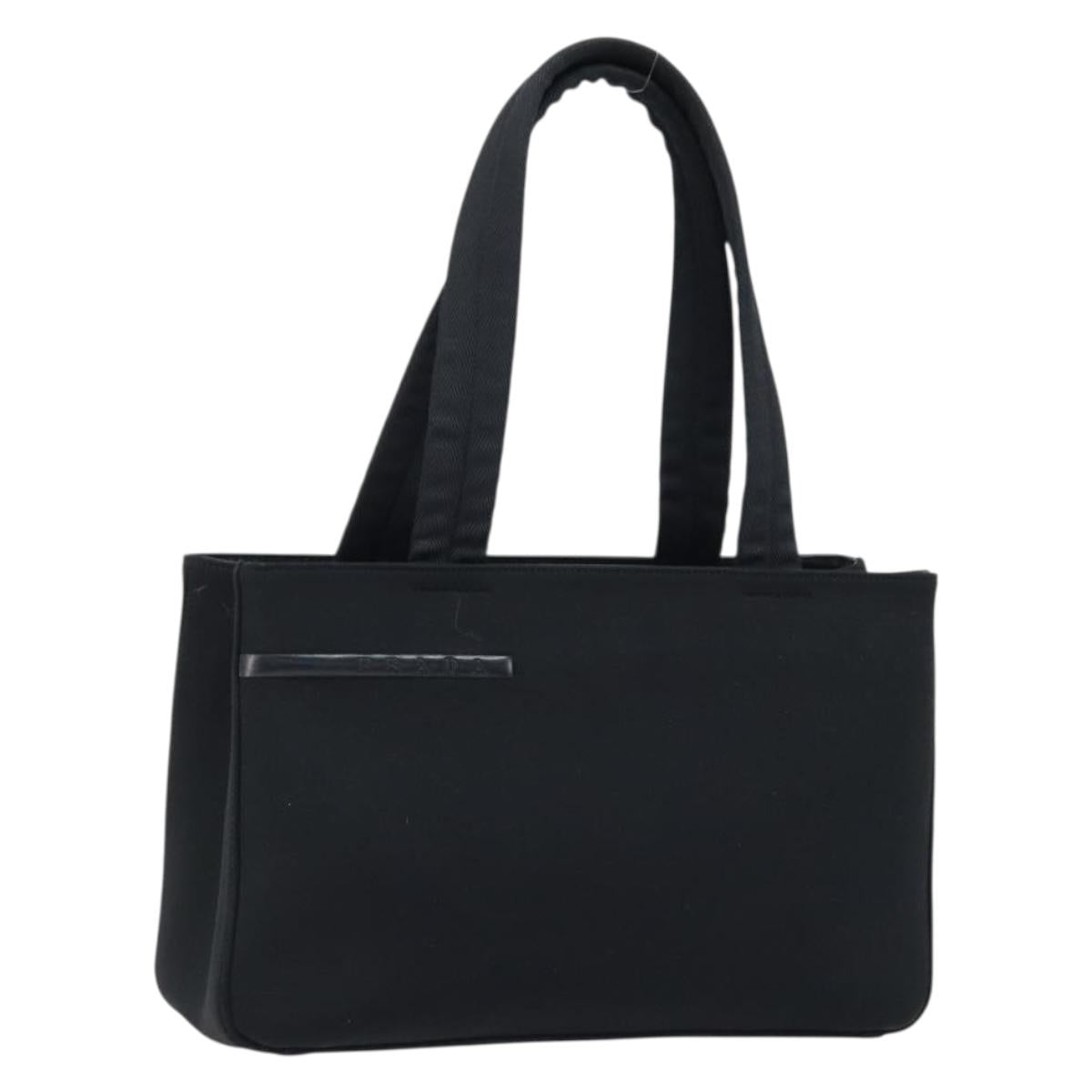 PRADA Sports Hand Bag Nylon Black Silver Auth BSZ006A