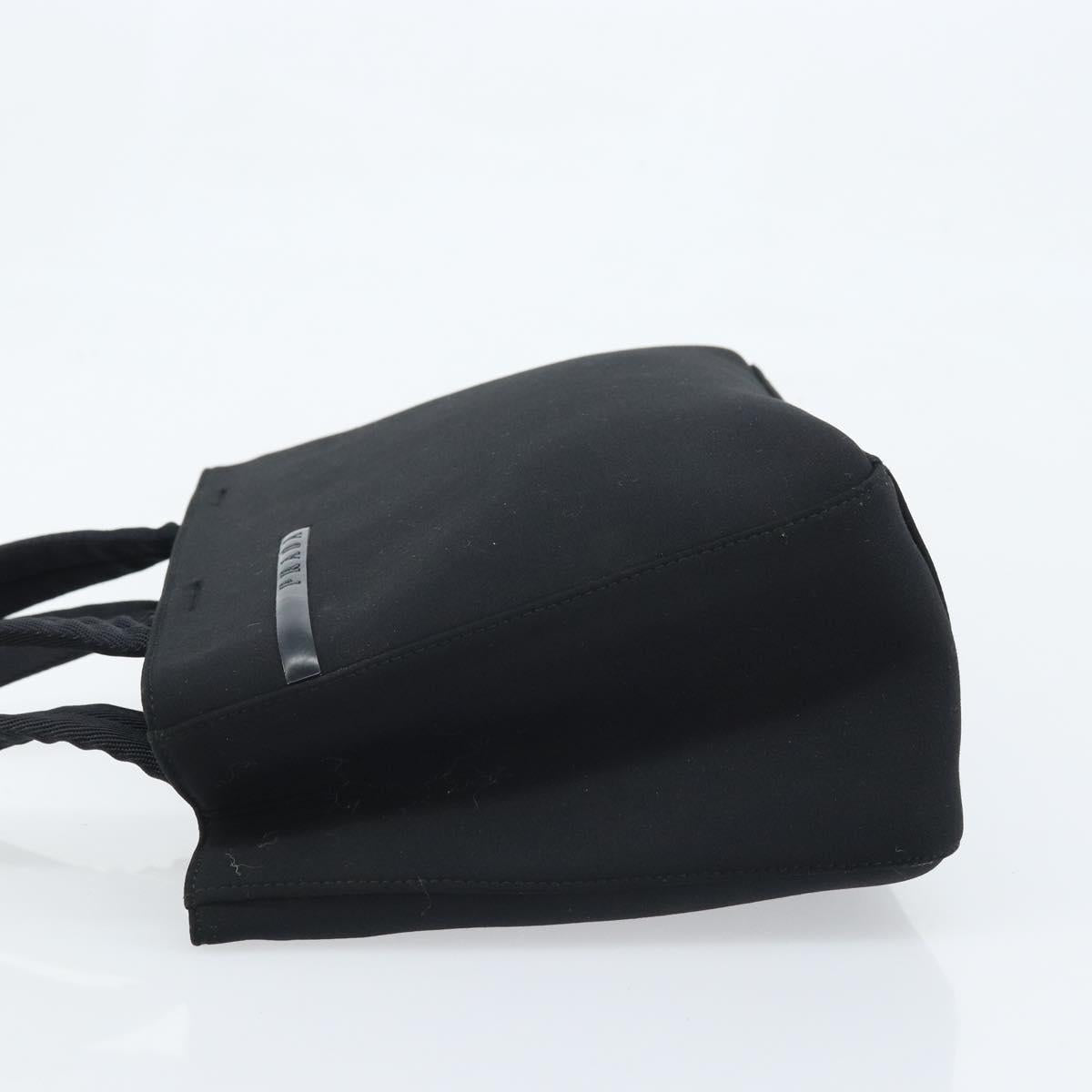 PRADA Sports Hand Bag Nylon Black Silver Auth BSZ006A