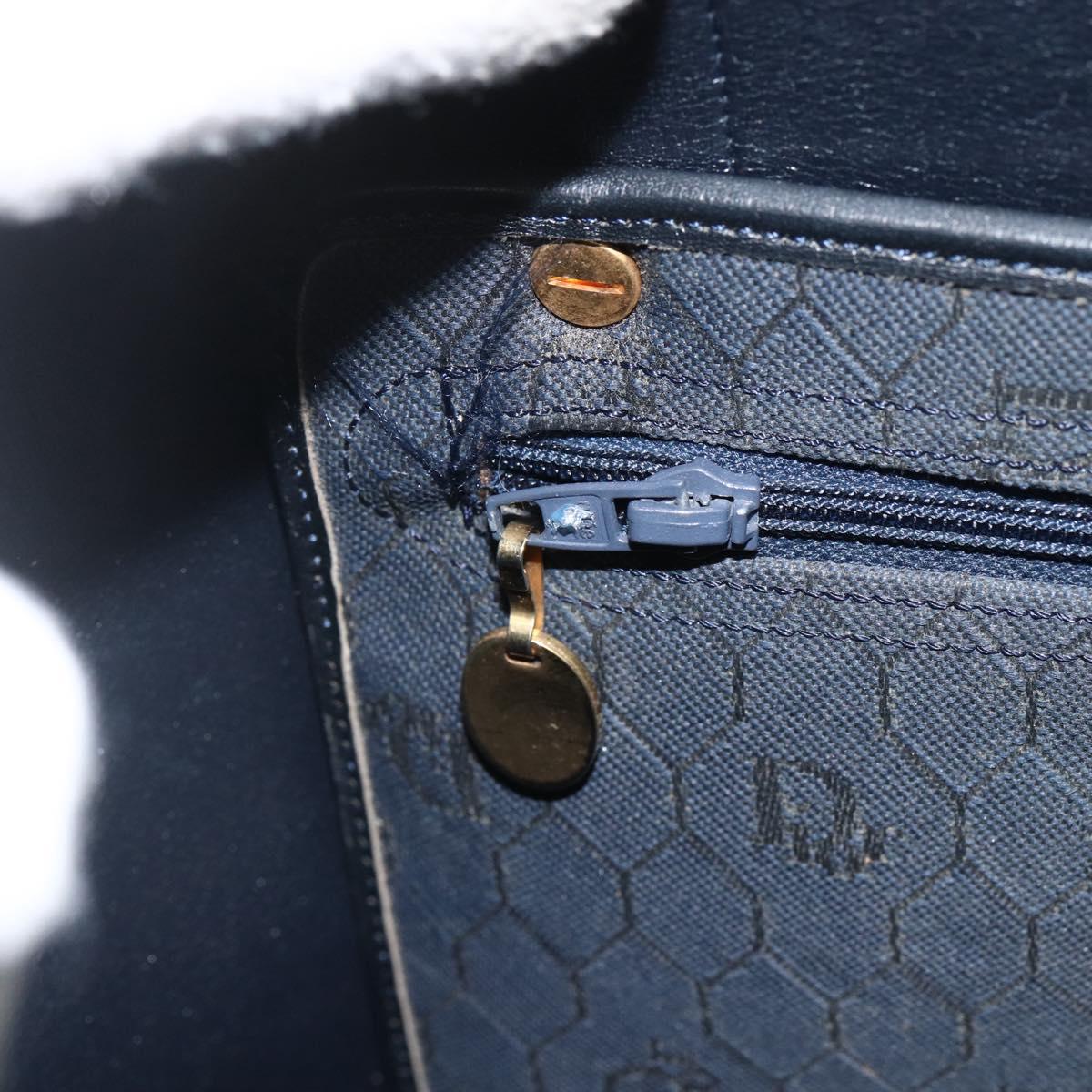 Christian Dior Honeycomb Canvas Boston Bag Navy Auth BSZ020