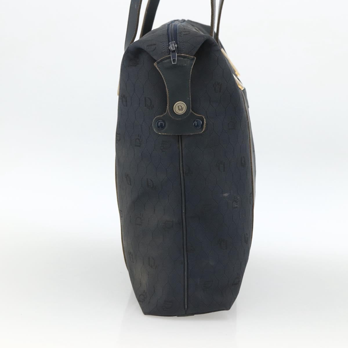 Christian Dior Honeycomb Canvas Boston Bag Navy Auth BSZ020
