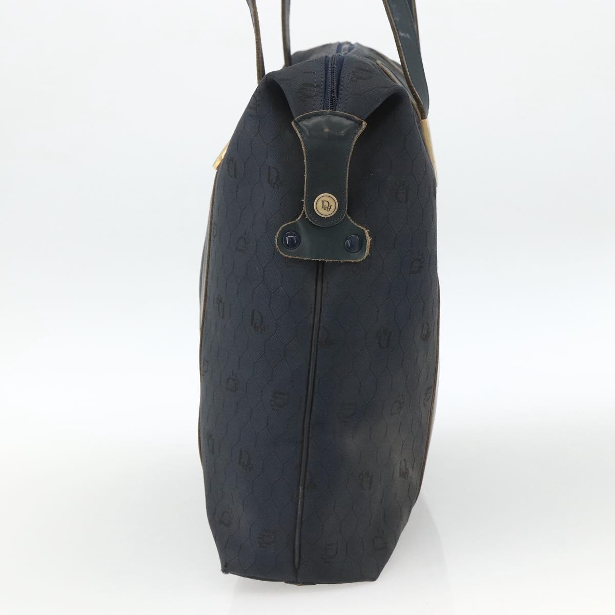 Christian Dior Honeycomb Canvas Boston Bag Navy Auth BSZ020