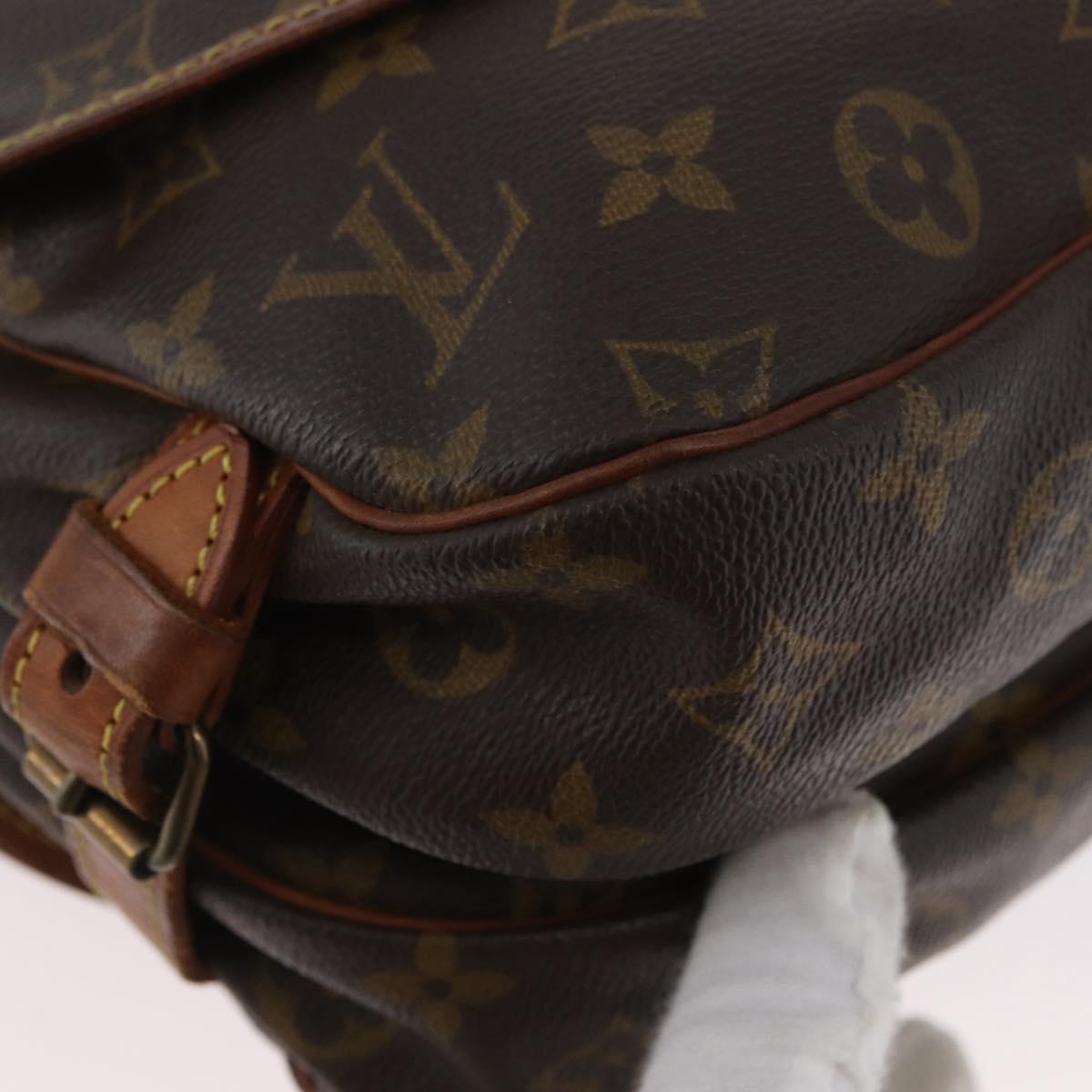 LOUIS VUITTON Monogram Saumur 30 Shoulder Bag M42256 LV Auth BSZ049