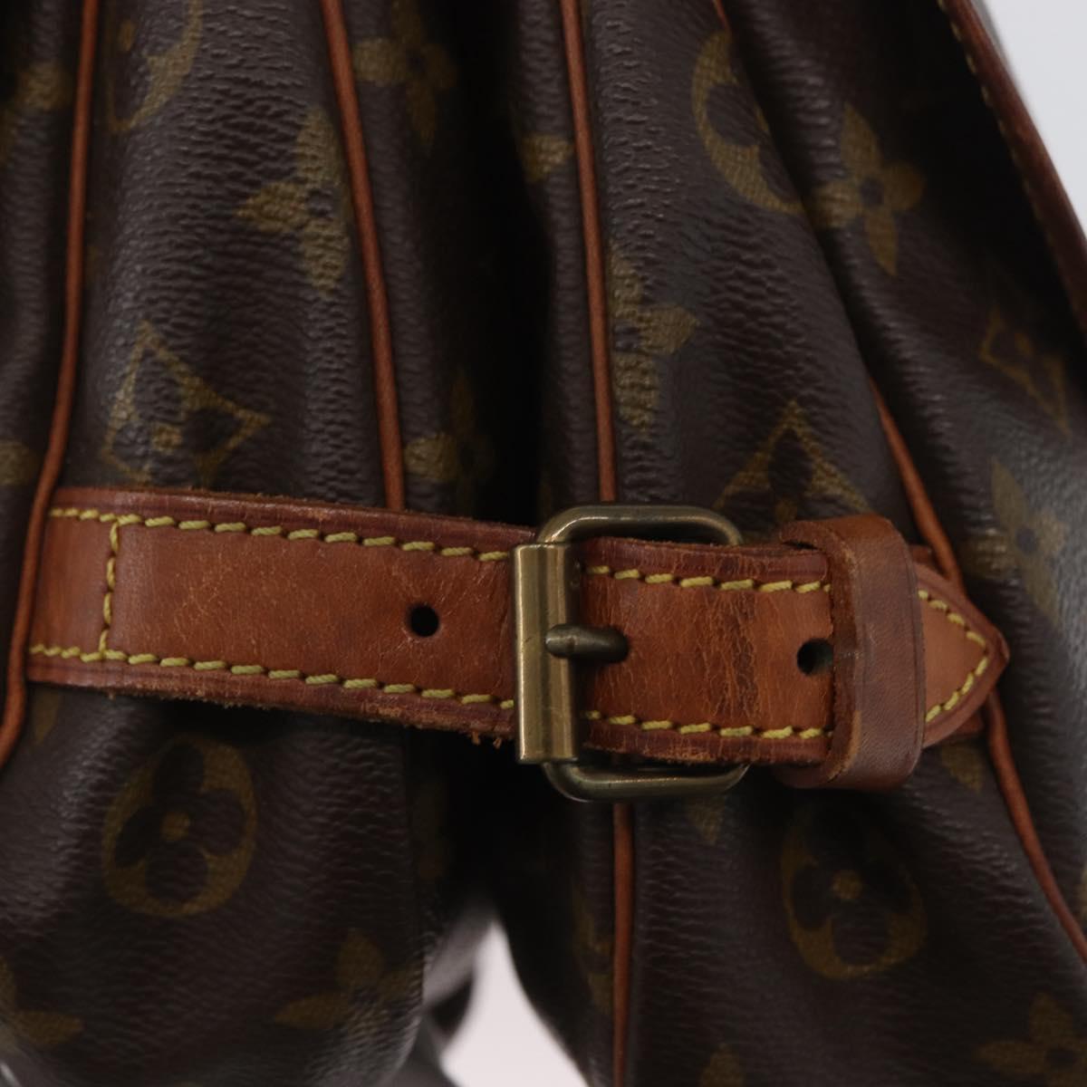 LOUIS VUITTON Monogram Saumur 30 Shoulder Bag M42256 LV Auth BSZ049