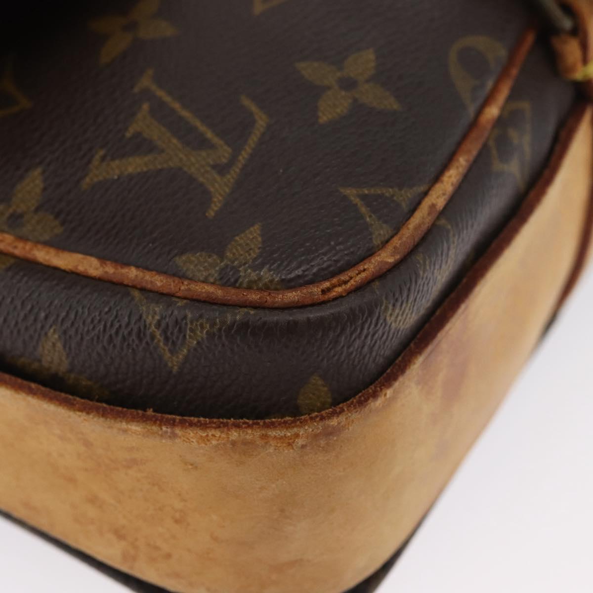 LOUIS VUITTON Monogram Cartouchiere MM Shoulder Bag M51253 LV Auth BSZ063