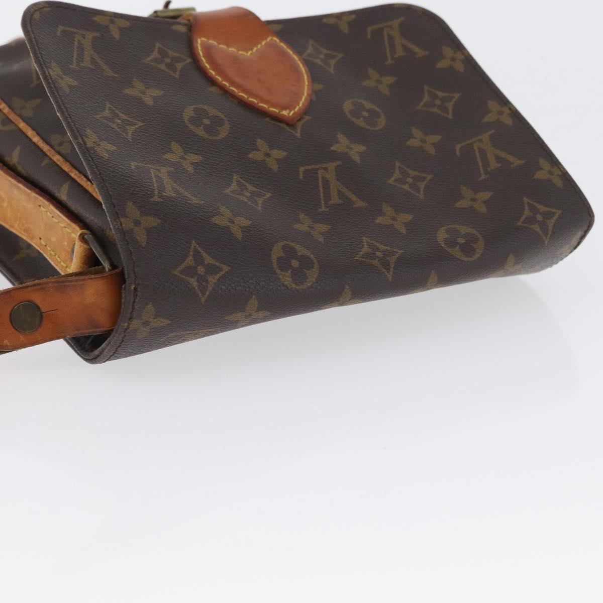LOUIS VUITTON Monogram Cartouchiere MM Shoulder Bag M51253 LV Auth BSZ063