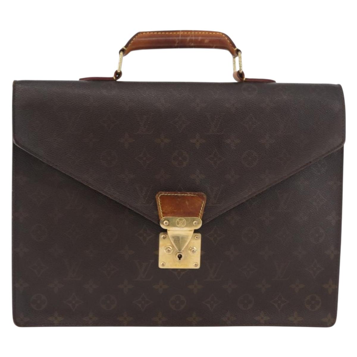 LOUIS VUITTON Monogram Serviette Conseiller Briefcase M53331 LV Auth BSZ073