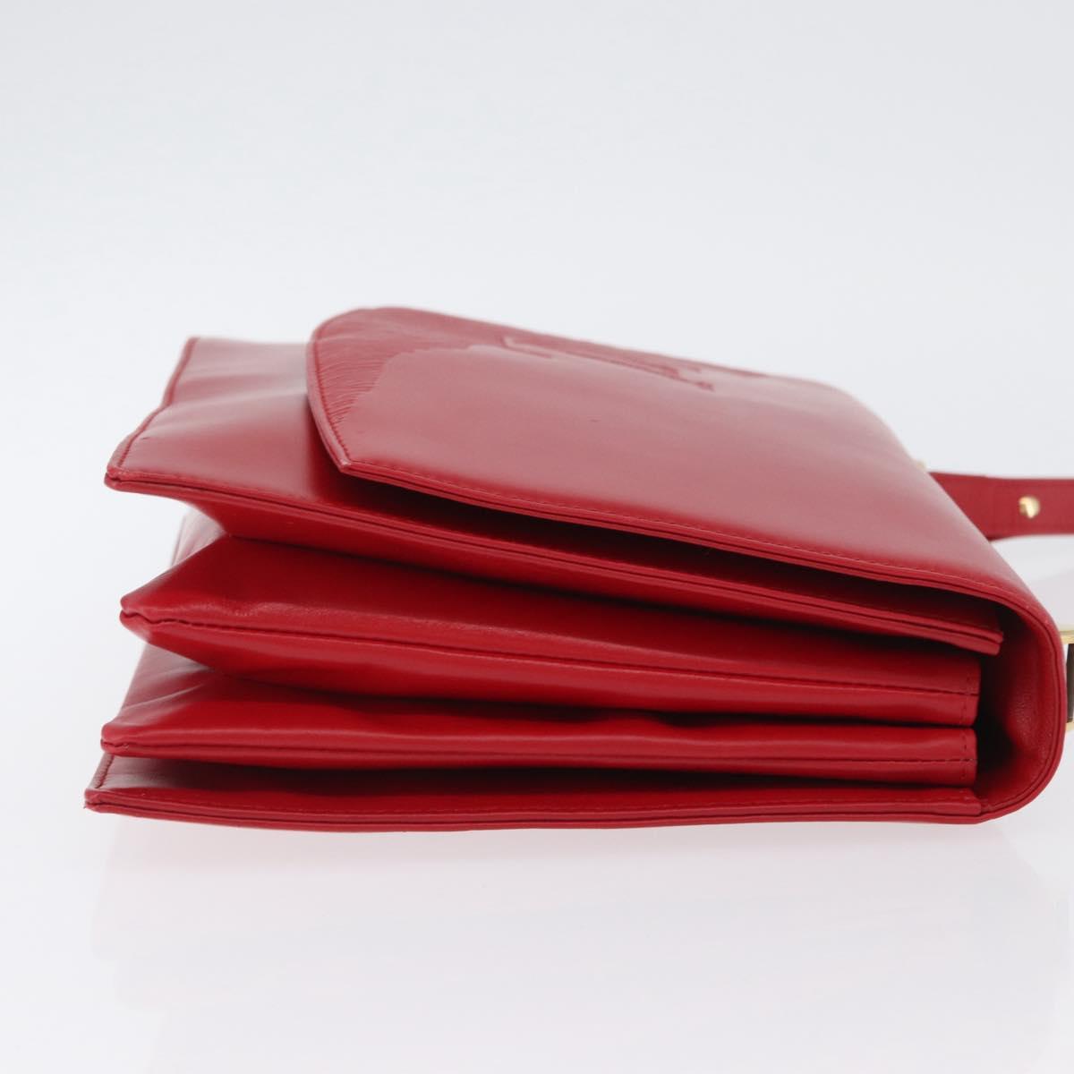 LOUIS VUITTON Opera line Delph Shoulder Bag Red M63937 LV Auth BSZ075