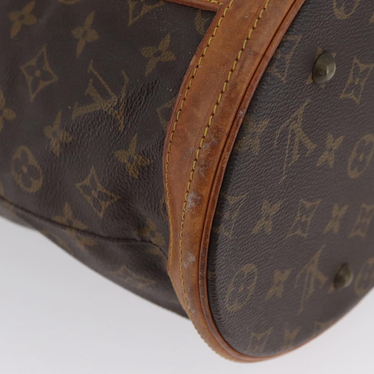 LOUIS VUITTON Monogram Bucket GM Shoulder Bag M42236 LV Auth BSZ084