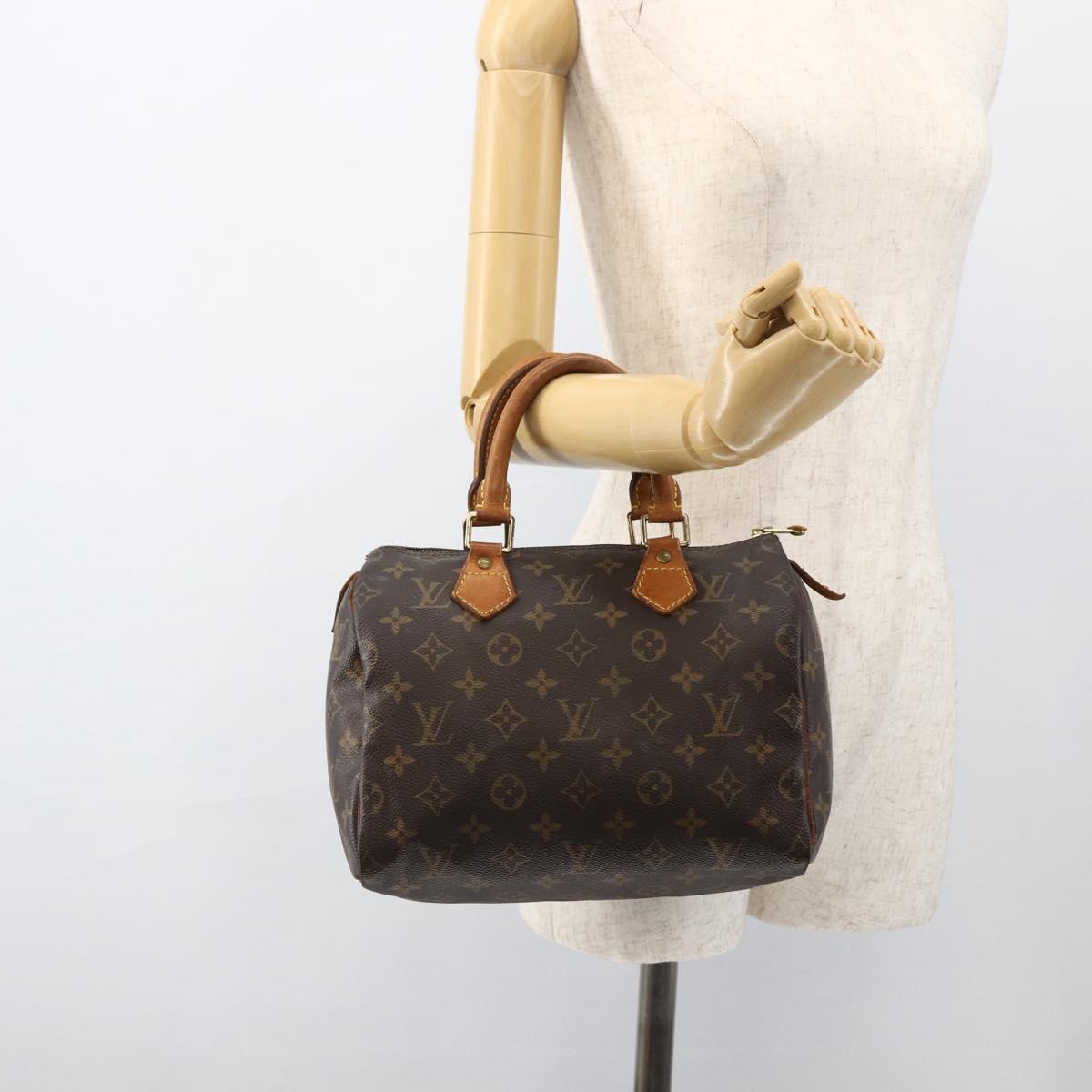 LOUIS VUITTON Monogram Speedy 25 Hand Bag M41528 LV Auth BSZ085