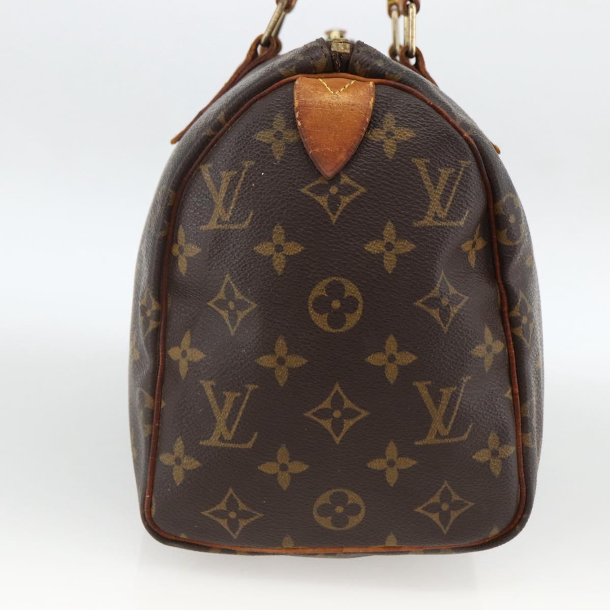 LOUIS VUITTON Monogram Speedy 25 Hand Bag M41528 LV Auth BSZ085