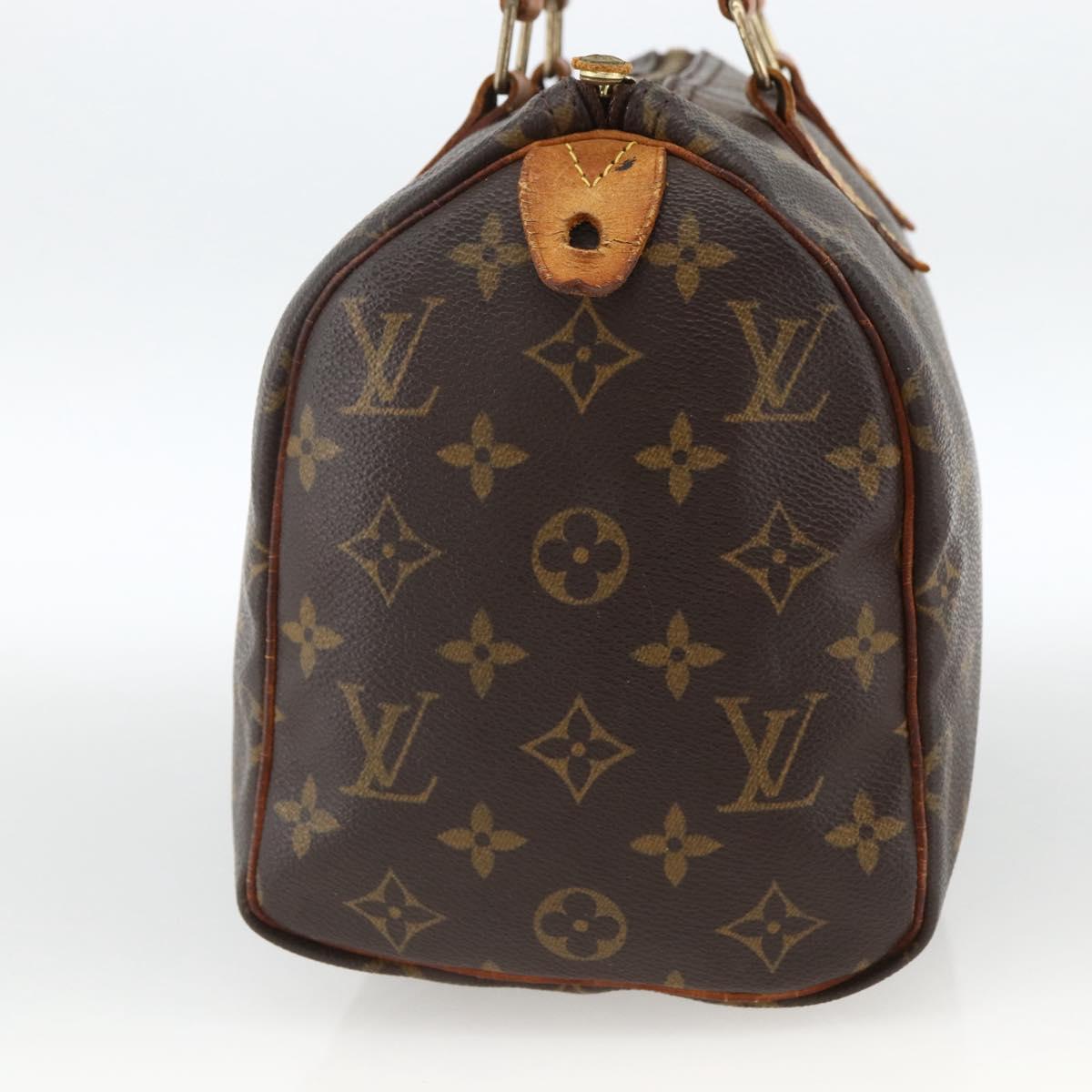 LOUIS VUITTON Monogram Speedy 25 Hand Bag M41528 LV Auth BSZ085