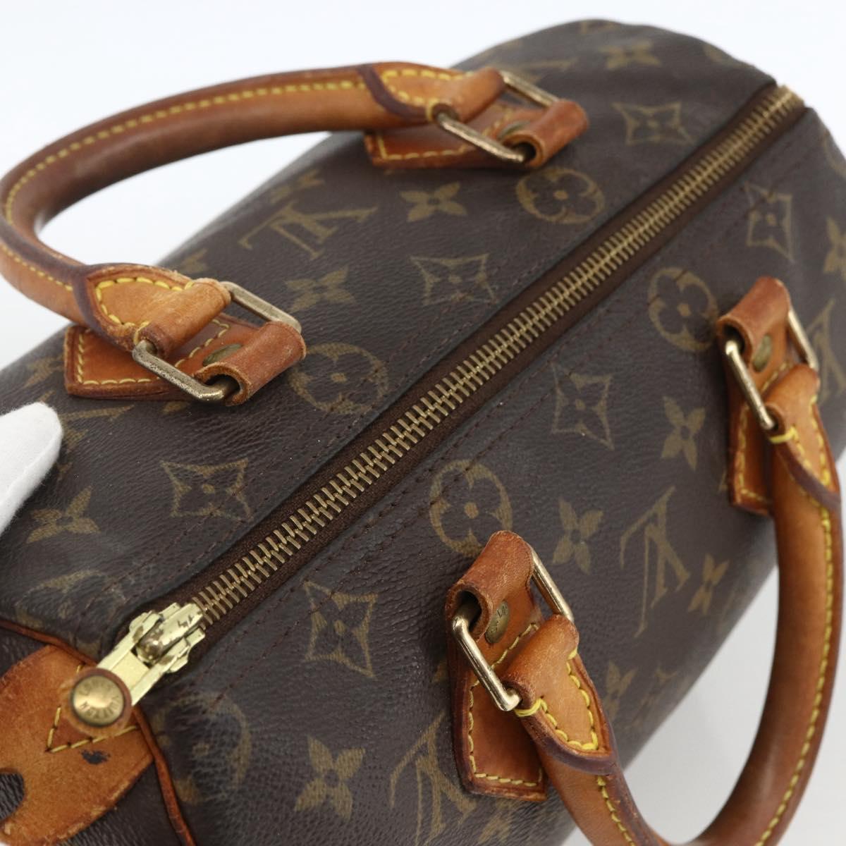 LOUIS VUITTON Monogram Speedy 25 Hand Bag M41528 LV Auth BSZ085