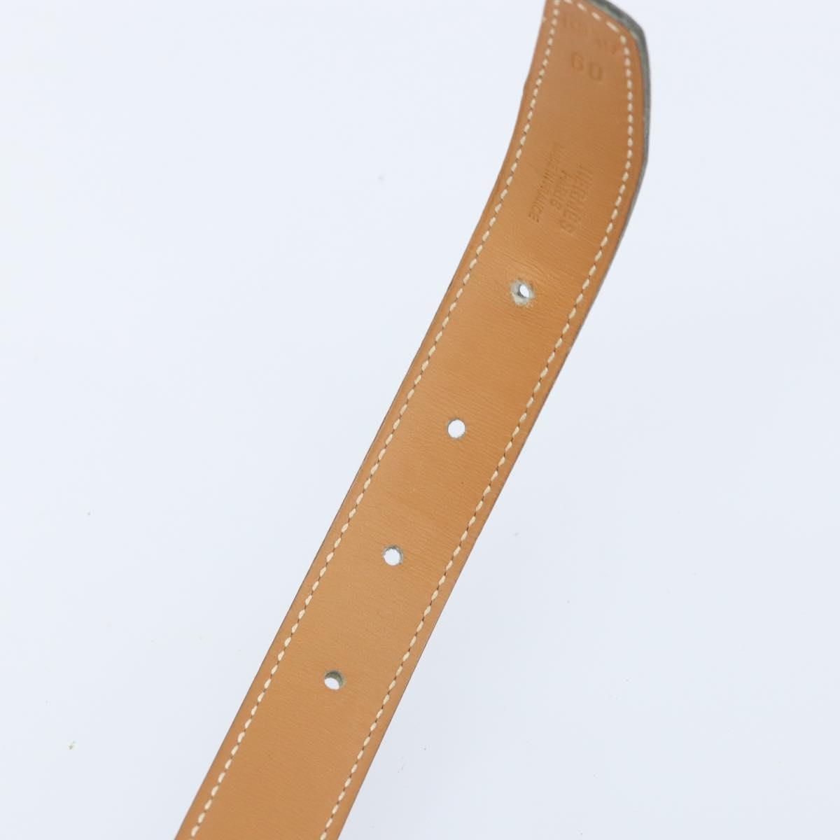 HERMES Constance Mini Reversible Belt Leather 29.1"" Black Auth BSZ097