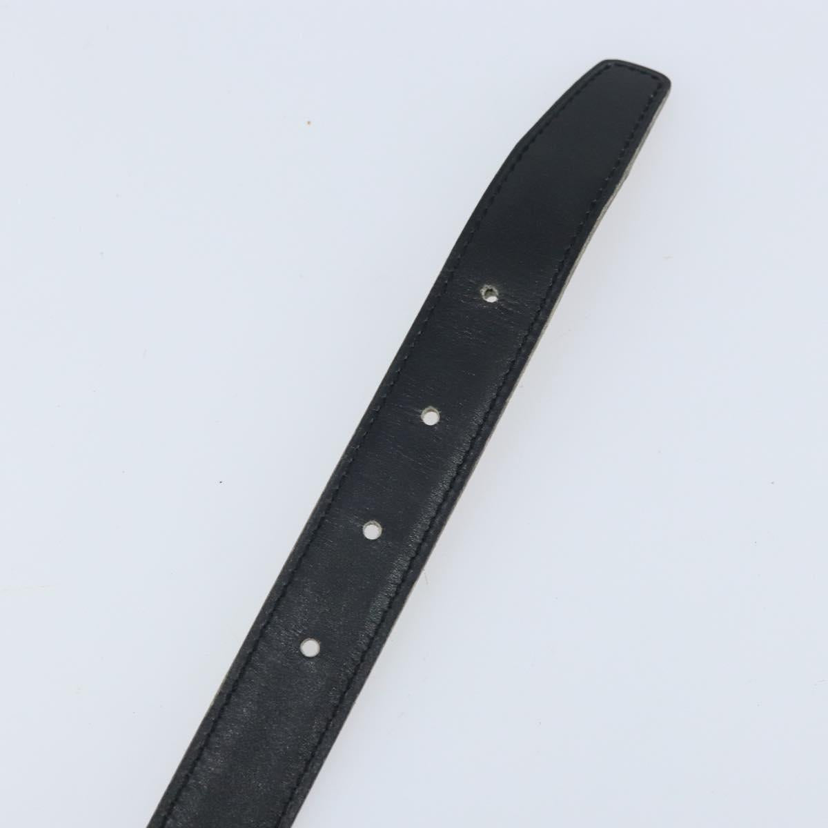 HERMES Constance Mini Reversible Belt Leather 29.1"" Black Auth BSZ097