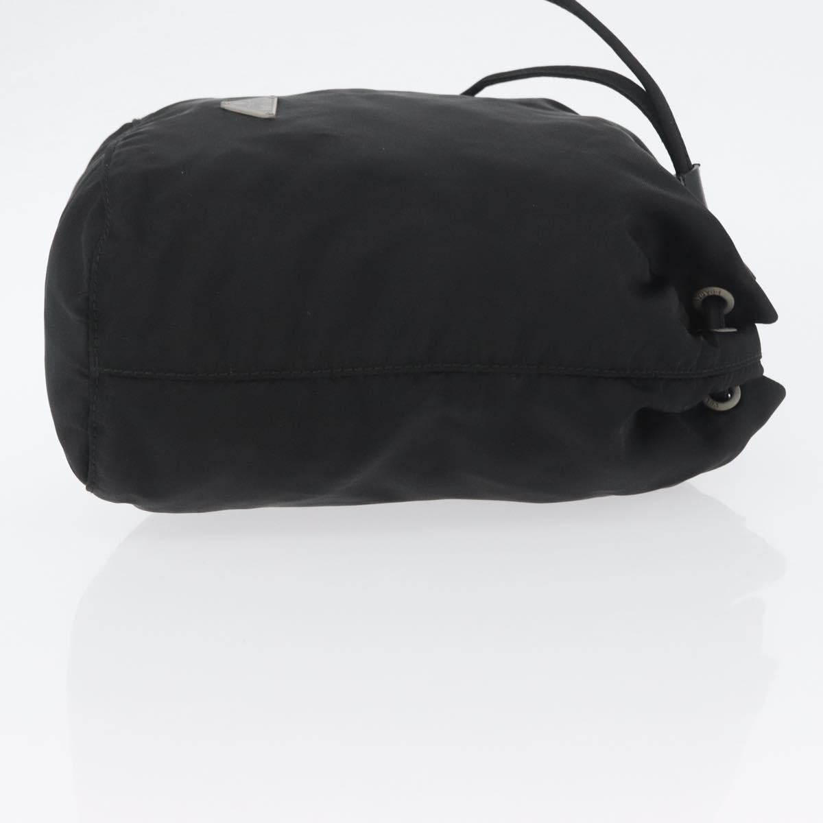 PRADA Drawstring Pouch Nylon Black Auth BSZ108