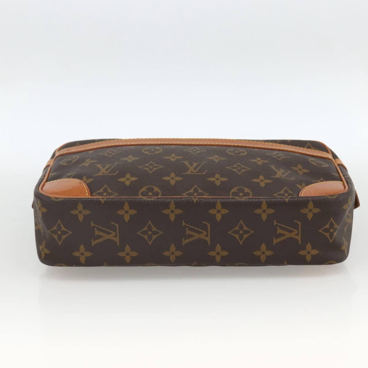 LOUIS VUITTON Monogram Compiegne 28 Clutch Bag M51845 LV Auth BSZ110A
