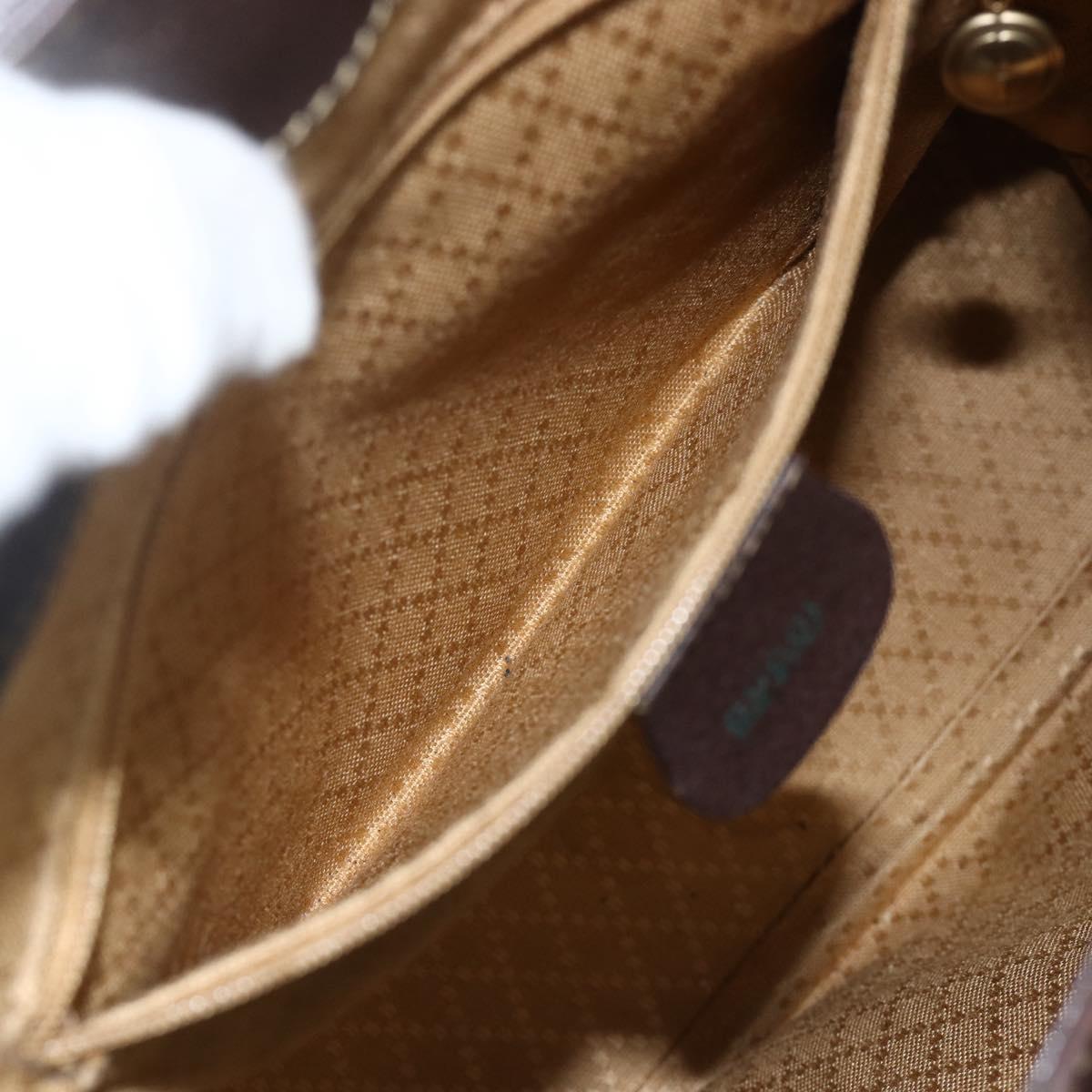 GUCCI Bamboo Backpack Leather Brown Gold 003 2058 0016 Auth BSZ111