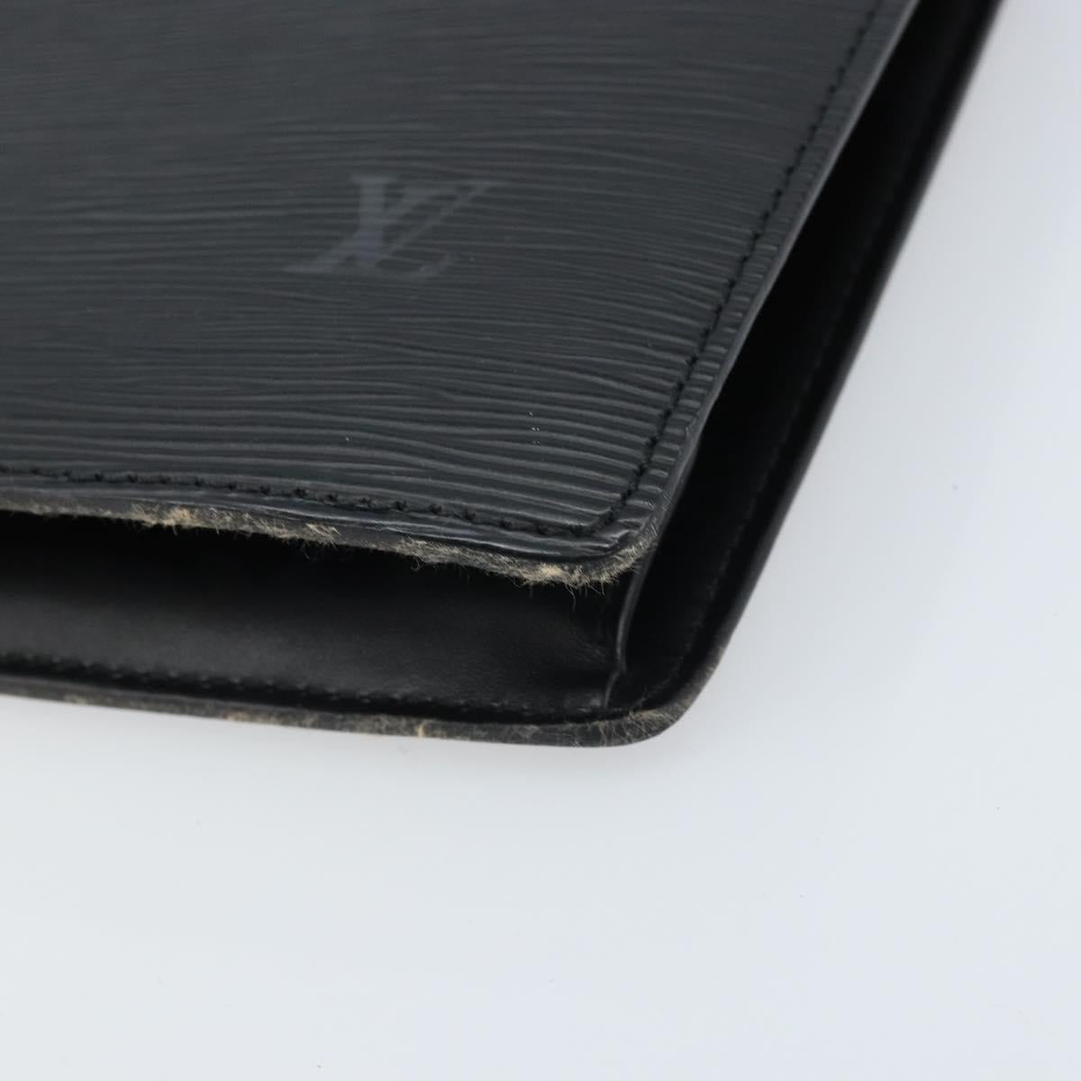 LOUIS VUITTON Epi Sac Plat Hand Bag Black M59082 LV Auth BSZ115